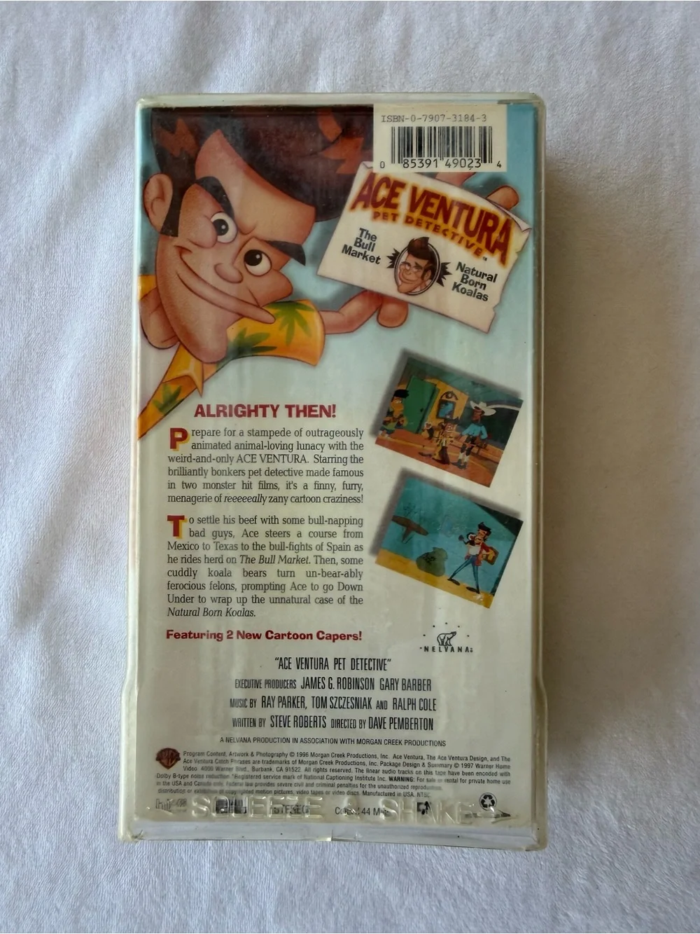 Vintage Ace Ventura Pet Detective the bull stops here rare Hollywood video